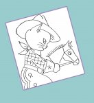 KM-5135 Cowboy Cat & His Gal Quilt