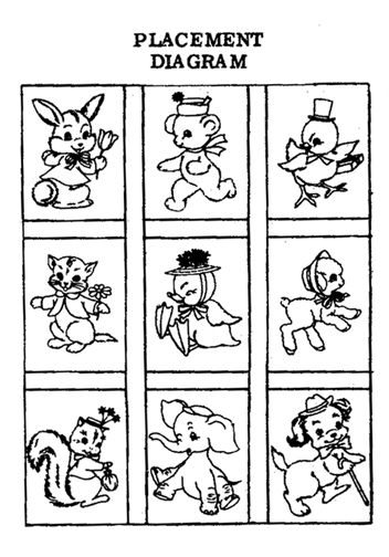 AB7398Q Laughing Duck 9 Block Animal Quilt - Click Image to Close