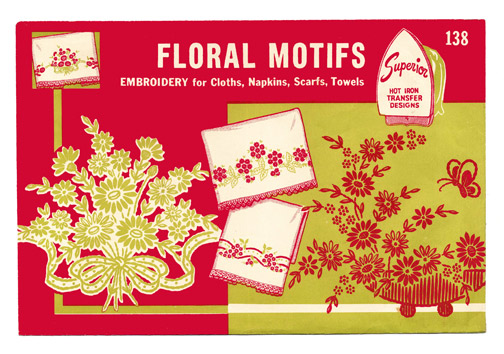 SP138 Floral Motifs for Napkins Scarfs - Click Image to Close