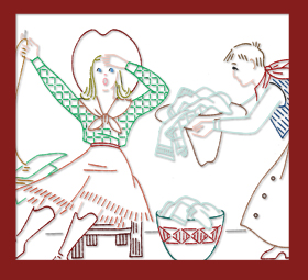 AB6372 Silly Western Cowboy Couple