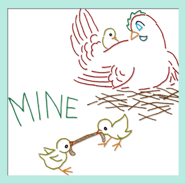 KM5816 Funny Chick Family