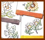 SK7438 Sweet Flower Face Designs for Guest Towels SK7438 Sweet Flower Face Designs for Guest Towels
