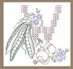 AB7219 Cross Stitch & Outline Veggies for towels DOW AB7219 Cross Stitch & Outline Veggies for towels DOW