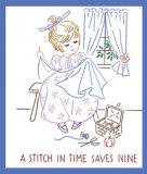 KM2497 Bonnet Girls Kitchen Proverbs