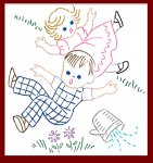 KM2535 Nursery Rhyme Crib Quilt Jack Jill Humpty Mary KM2535 Nursery Rhyme Crib Quilt Jack Jill Humpty Mary