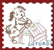 AB5493 Violin Playing Dog DOW