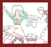 AB6372 Silly Western Cowboy Couple