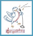 CC578 Broadcasting Birds Singing Day of the Week DOW CC578 Broadcasting Birds Singing Day of the Week DOW