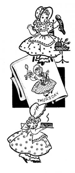 AB7254 Miss Sunbonnet DOW - Click Image to Close