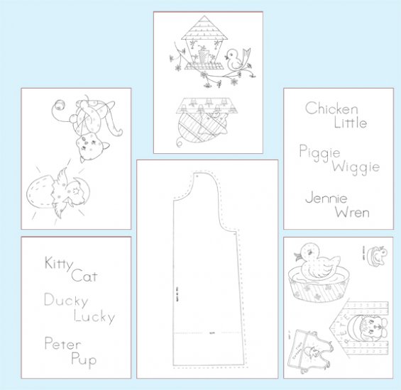 RL2919 Jennie Wren Chicken Little Bib - Click Image to Close