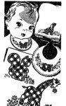 AB7429 Gingham Animal Bib Kid