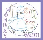 DB1270 DuBarry Sunbonnet Sue Day of the Week DOW DB1270 DuBarry Sunbonnet Sue Day of the Week DOW