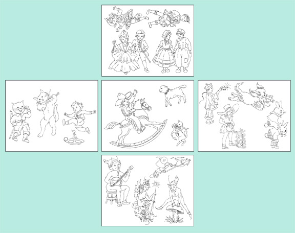 BB1933 Nursery Rhyme Kid Motif - Click Image to Close