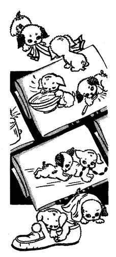 AB7249 Sausage Shoe Pups Dogs